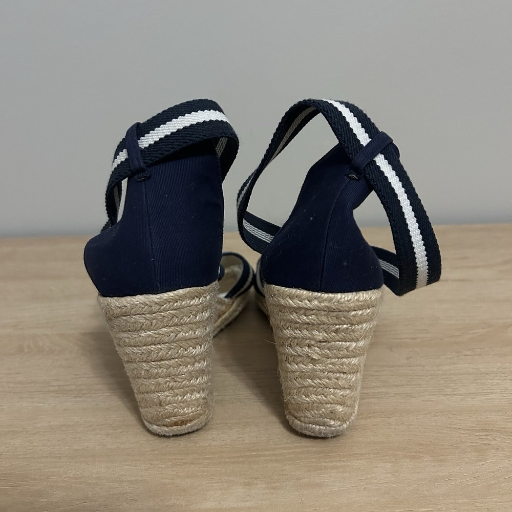 Lauren Ralph Lauren Navy and White Espadrilles - Picture 3 of 5